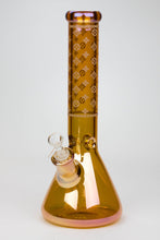Load image into Gallery viewer, 14&quot; Luxury Logo 7 mm classic Electroplated Glass beaker Bong n_9
