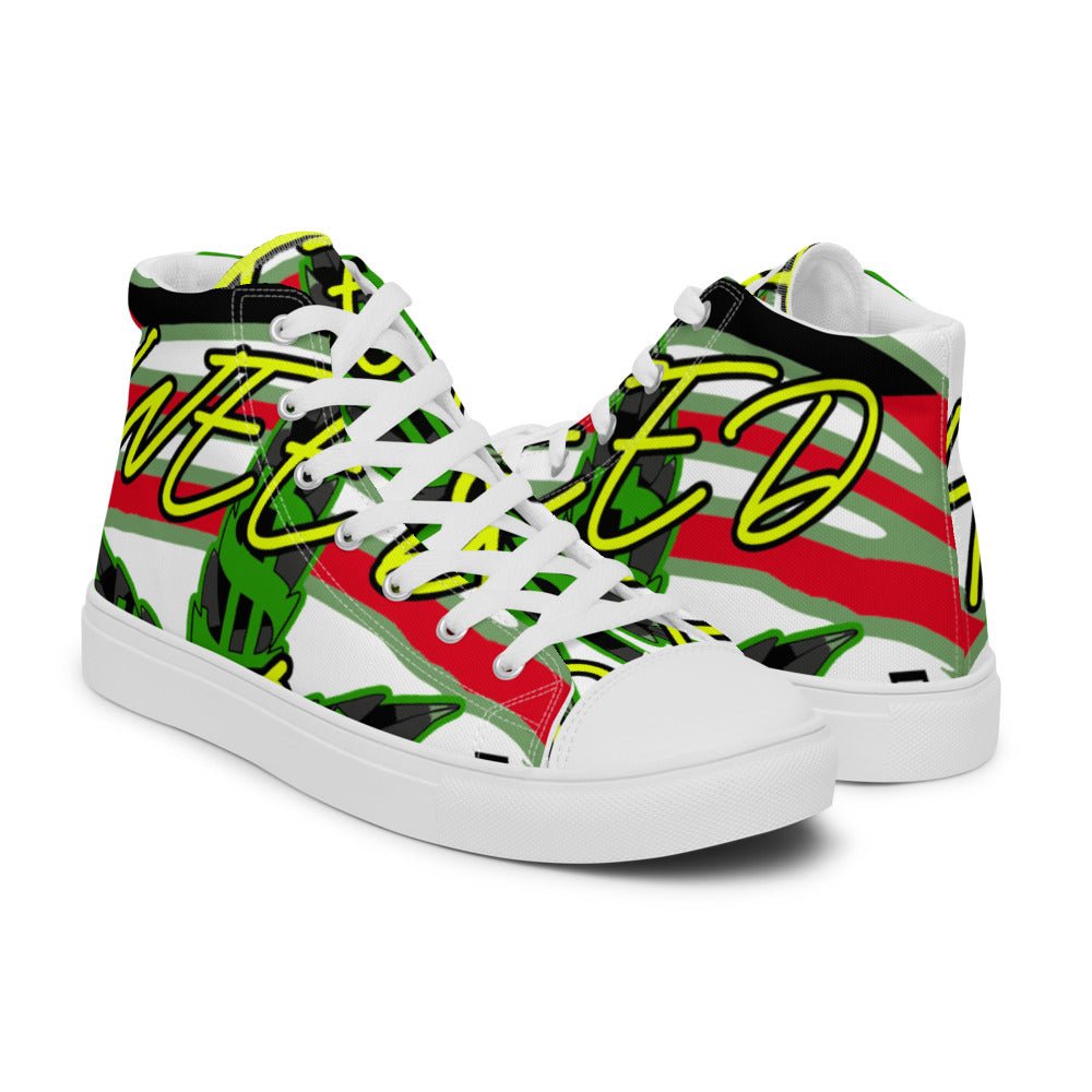 Men’s high top canvas shoes