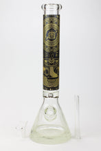 Load image into Gallery viewer, 16&quot; Egyptian Hieroglyph / 9 mm / Glow in the dark / Glass Bong  [MG22]_14
