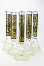 Load image into Gallery viewer, 16&quot; Egyptian Hieroglyph / 9 mm / Glow in the dark / Glass Bong  [MG22]_0
