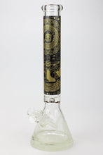 Load image into Gallery viewer, 16&quot; Egyptian Hieroglyph / 9 mm / Glow in the dark / Glass Bong  [MG22]_21
