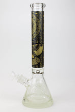 Load image into Gallery viewer, 16&quot; Egyptian Hieroglyph / 9 mm / Glow in the dark / Glass Bong  [MG22]_1
