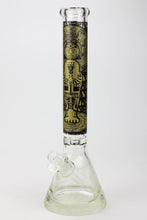 Load image into Gallery viewer, 16&quot; Egyptian Hieroglyph / 9 mm / Glow in the dark / Glass Bong  [MG22]_15
