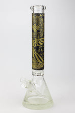 Load image into Gallery viewer, 16&quot; Egyptian Hieroglyph / 9 mm / Glow in the dark / Glass Bong  [MG22]_18
