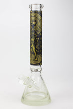 Load image into Gallery viewer, 16&quot; Egyptian Hieroglyph / 9 mm / Glow in the dark / Glass Bong  [MG22]_20
