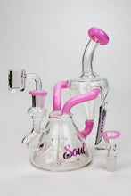 Load image into Gallery viewer, 8&quot; SOUL Glass 2-in-1 single chamber recycler bong_4
