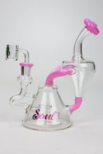 Load image into Gallery viewer, 8&quot; SOUL Glass 2-in-1 single chamber recycler bong_6
